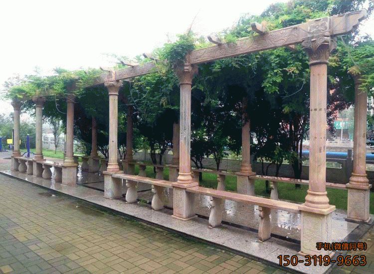 公園長(cháng)廊花架