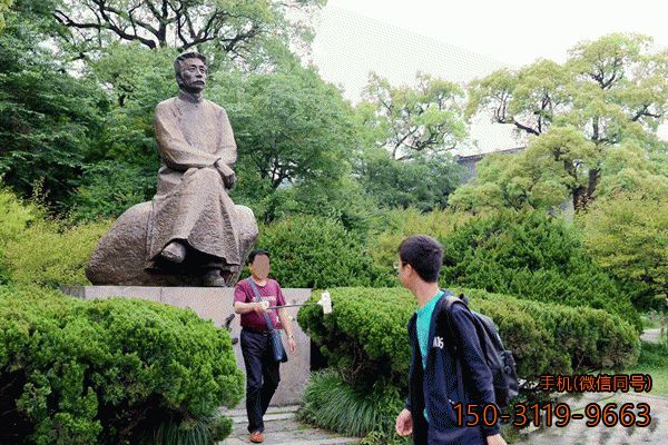 文豪魯迅雕像_公園景區(qū)名人鑄銅塑像