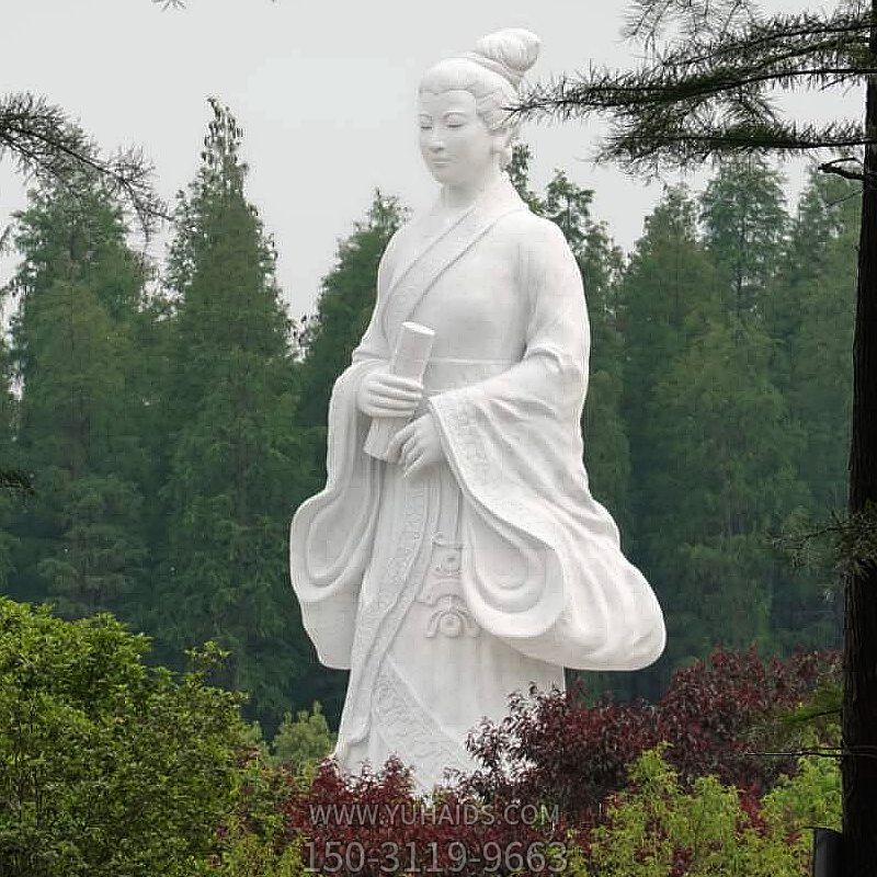 息夫人漢白玉石雕中國(guó)古代女性雕塑