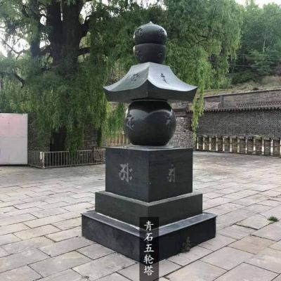 仿古石雕石塔戶外石佛塔雕塑