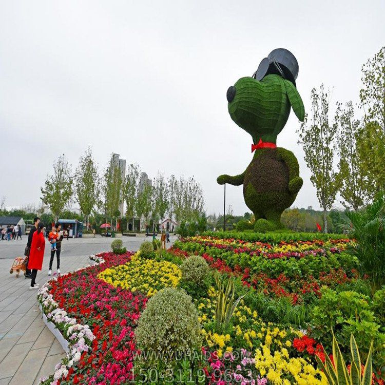 室外廣場大型植物 立體花壇 綠雕景觀園藝 節(jié)日造型雕塑