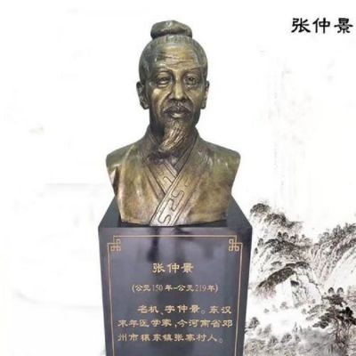 古代著(zhù)名醫學(xué)界校園醫院銅雕胸像張仲景