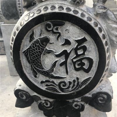 青石石雕園林景觀(guān)庭院門(mén)口抱鼓石