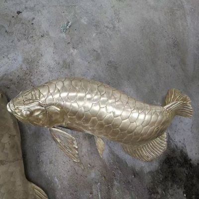 不銹鋼水景噴泉景觀(guān)金龍魚(yú)擺件