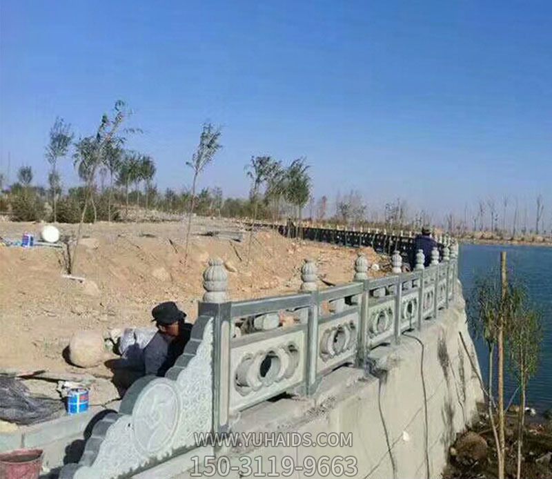 湖邊公園景觀大理石護欄欄桿石雕雕塑