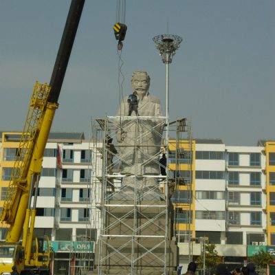 校園廣場大理石石雕古代人物景觀擺件