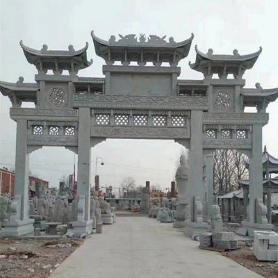 大理石石雕戶(hù)外園林景觀(guān)城鎮鄉村大型古建筑牌坊