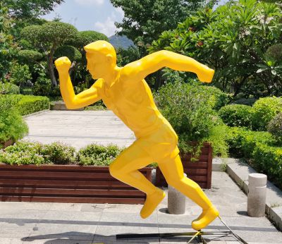 戶外抽象人物運(yùn)動(dòng)員雕塑大型園林景觀校園體育館瑜伽館裝飾擺件_789