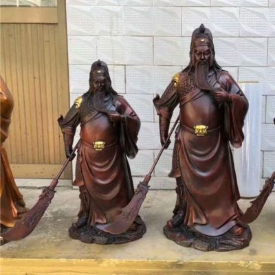 家居供奉佛像擺件九龍武財(cái)神雕塑