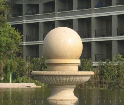 公園景觀(guān)小型風(fēng)水球噴泉石雕