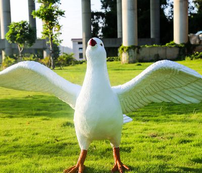 仿真動(dòng)物園林景觀(guān)模型鴿子雕塑