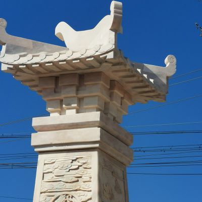 園林景區(qū)大理石古建漢闕石雕