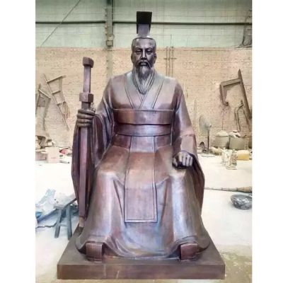 玻璃鋼銅雕古代人物景觀(guān)雕塑