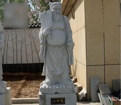 戶外園林寺廟大理石石雕漢鐘離雕塑