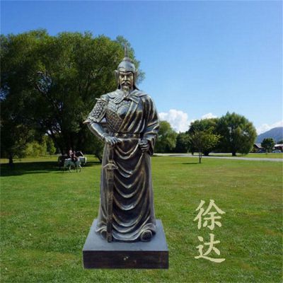 玻璃鋼仿銅明朝開(kāi)國軍事統帥徐達雕像學(xué)院廣場(chǎng)擺件