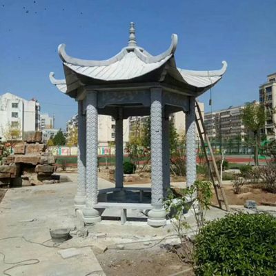 大理石石雕園林景觀(guān)石雕戶(hù)外共涼亭