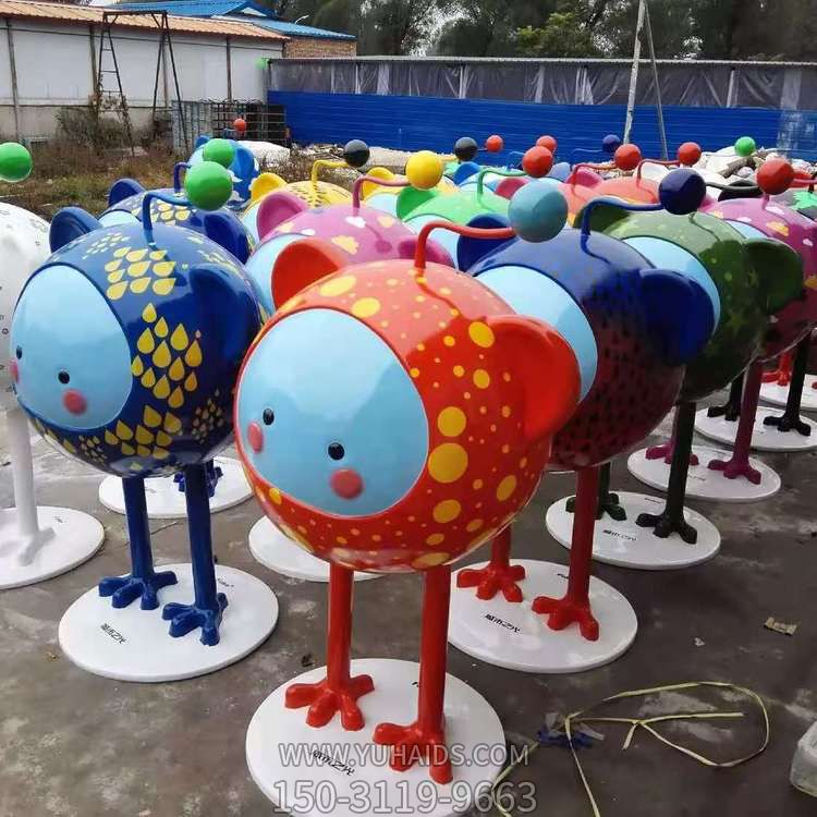 玻璃鋼彩繪園林幼兒園創(chuàng  )意景觀(guān)裝飾品擺件雕塑