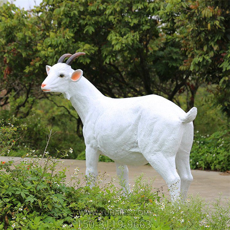 公園草坪仿真動(dòng)物玻璃鋼戶(hù)外擺件雕塑