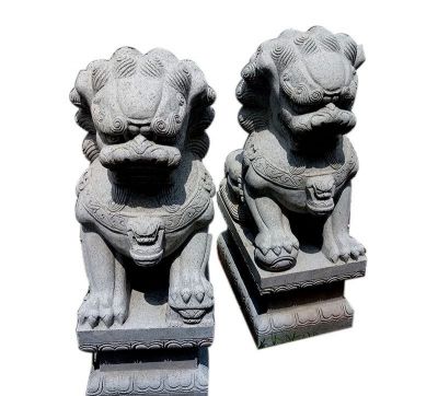 公園景區大型仿真動(dòng)物青石石雕獅子雕塑