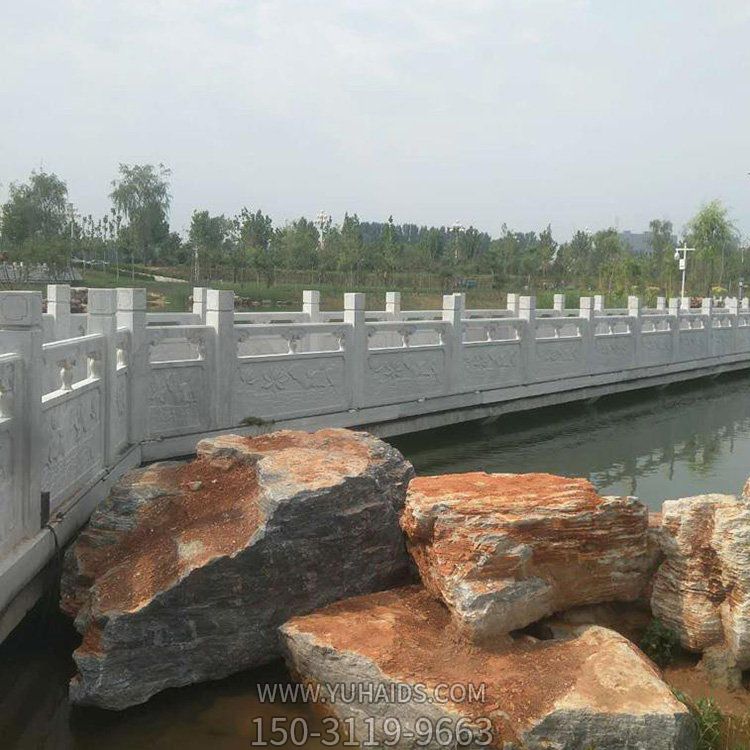 戶外河道大理石石雕園林欄桿欄板雕塑擺件