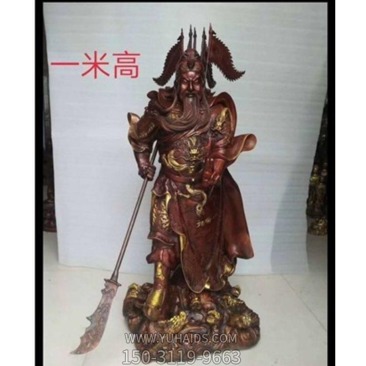 家居供奉招財(cái)九龍武財(cái)神雕塑